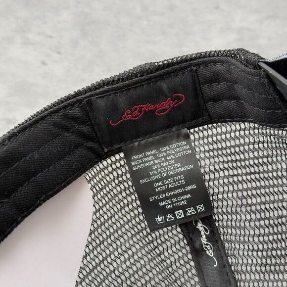 NWOT Ed Hardy Dragon Embroidered Hat - Picture 4 of 6